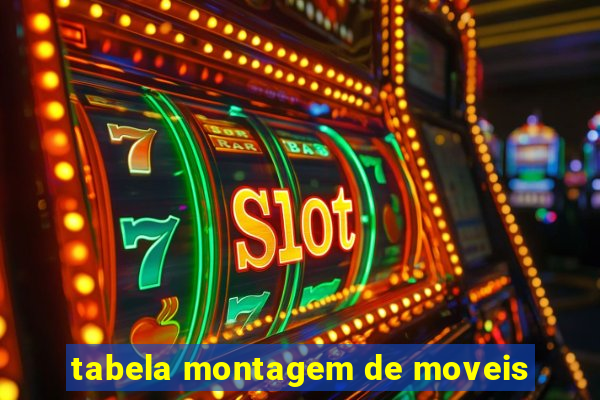 tabela montagem de moveis